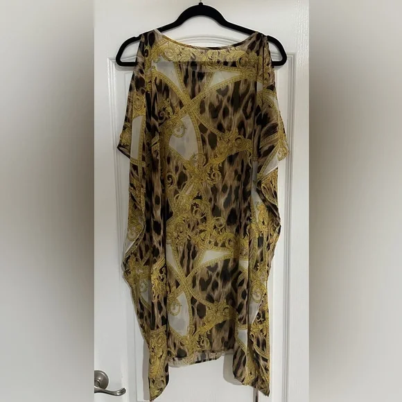 【VERSACE】コットン＆シルク ビーチカバーアップ☆関税込 Versace beach coverup